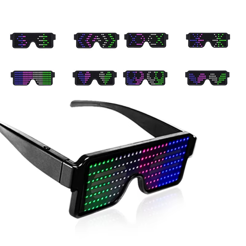 Glow In The Dark Party Glasses - LEDメガネ 光る ダイナミック パーティーグッズ メガネ フェスティバル