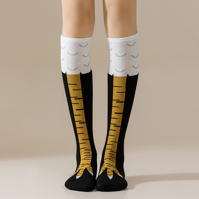 1/2paris 男性面白い 3D チキンソックスオーバーニ - Funny Chicken Leg Socks のレビューと価格