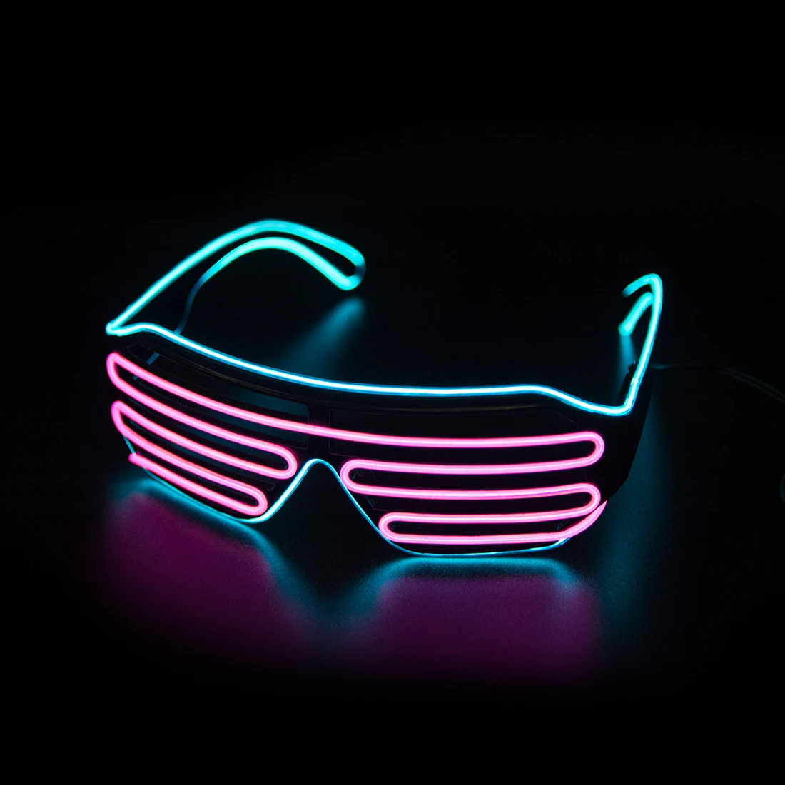 LED 光るメガネ Gafas 発光ブリルネオンクリスマスグ - Glow In The Dark Party Glasses のレビューと価格
