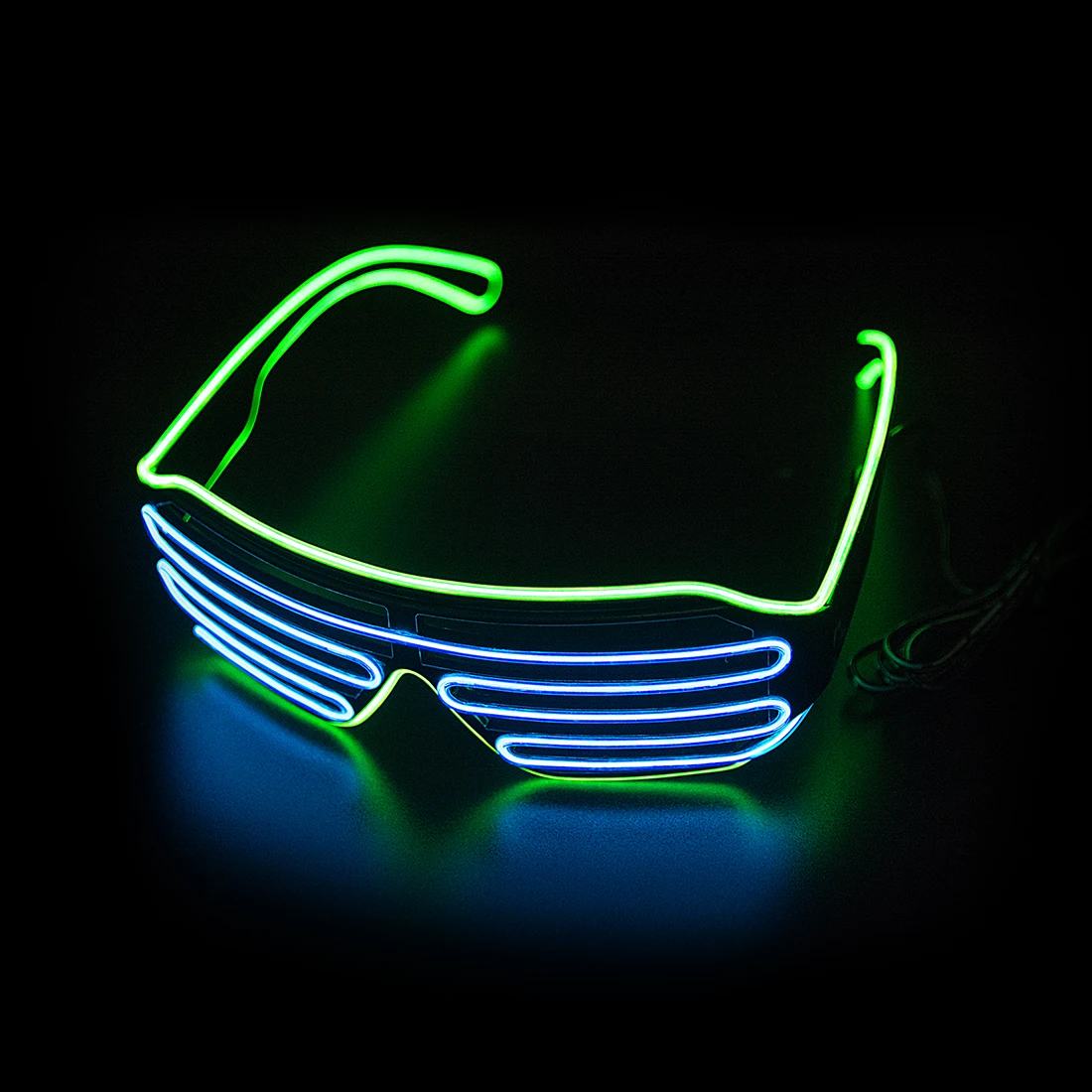 LED 光るメガネ Gafas 発光ブリルネオンクリスマスグ - Glow In The Dark Party Glasses のレビューと価格