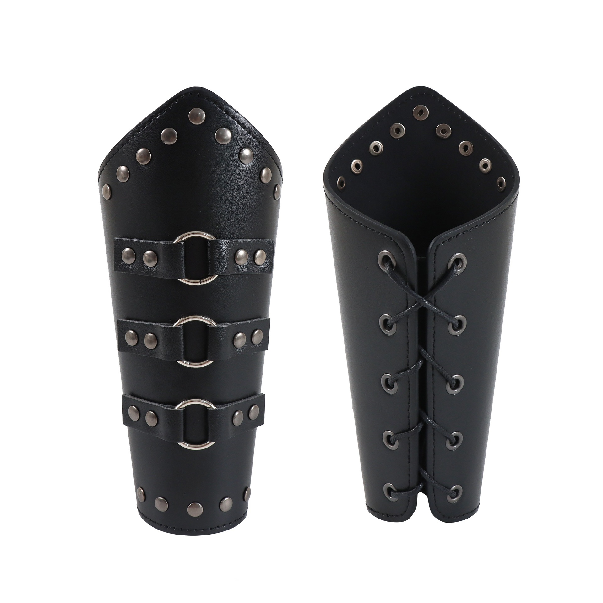 中世風PUレザーベルト、腕当て、腰ポーチのセット。バイキング - Costumes のレビューと価格
