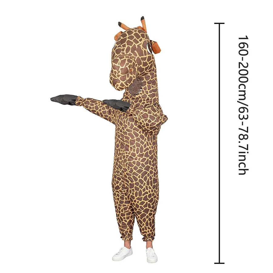 大人のための体操キリン,ハロウィーンのコスプレコスチューム, - Inflatable Dinosaur Costume Adult のレビューと価格